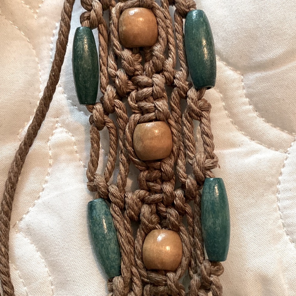Macrame vintage Boho Belt.